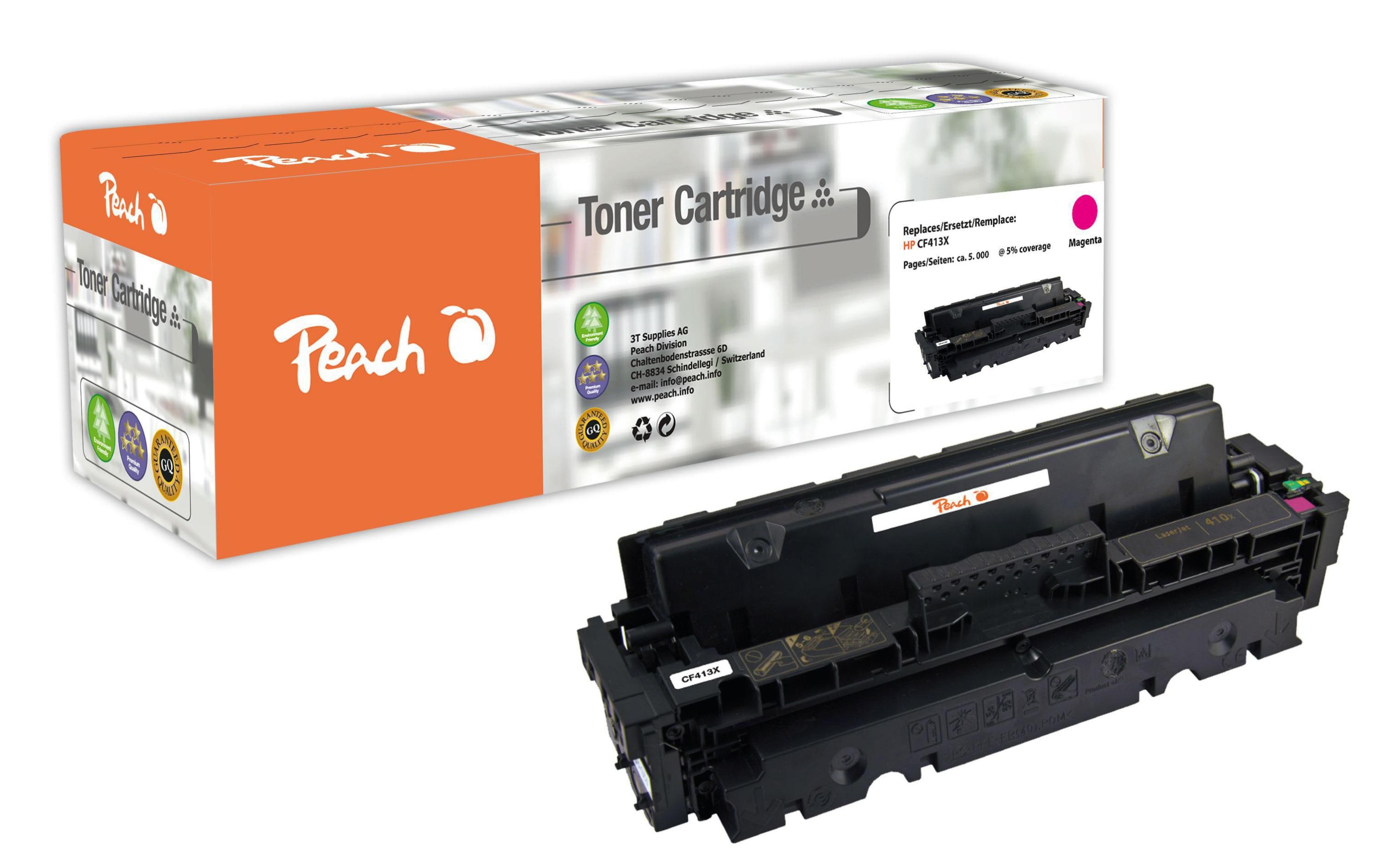 Peach Toner HP CF413X, No 410X Magenta, 5000 Seiten kaufen Schweiz | Mediatech.ch