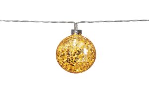 1035480 - Mediatech Star Trading LED Lichterkette Glitter Gold Batt 2xAA, Timer 6/18h L: 1.35m kaufen Schweiz | Mediatech.ch