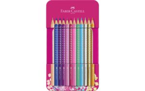 Faber-Castell Farbstifte Sparkle Metalletui, 12 Stifte
