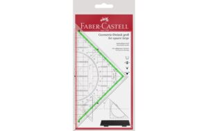 Faber-Castell Geodreieck 20 cm mit Griff glasklar