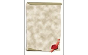 Sigel Motiv-Papier Urkundenrolle A4 Edelkarton (Ink/Laser/Copy), 185g, 12 Blatt