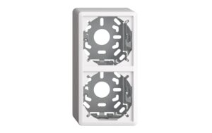 Feller EDIZIOdue Sockel I+I 54mm, AP, weiss Kappe mit Befestigungsbügel