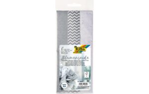 Folia Seidenpapier Mix Silber 6 Bogen, Grösse 12.5x25cm