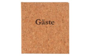Goldbuch Gästebuch Kork 25x23cm, 176 Seiten, mit Lesezeichen