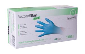 SecondSkin Nitril Einweghandschuh L 1 VP à 100 Stück
