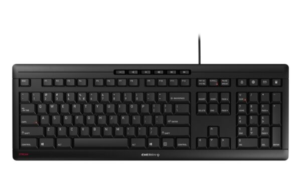 Cherry STREAM schwarz US Layout mit € USB kaufen Schweiz | Mediatech.ch
