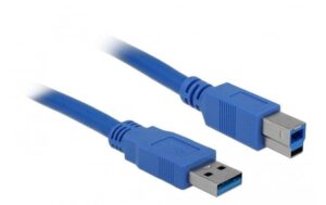 USB3.0 Kabel, 1.8m, A-B, Blau für USB3.0 Geräte, bis 5Gbps