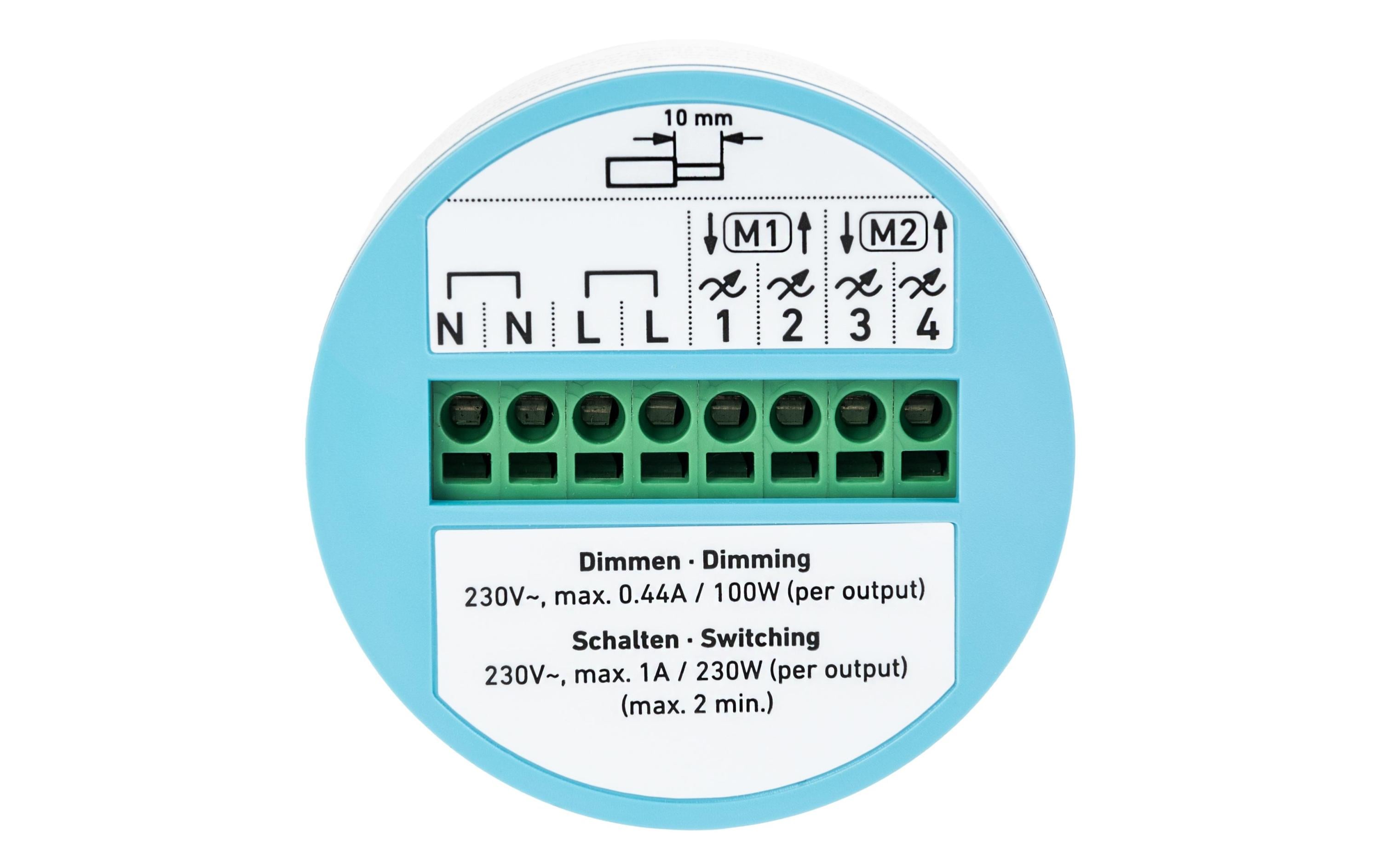 1056656_7 - Mediatech dingz plus WiFi-Schalter hellgrau Kompletsett für UP Montage