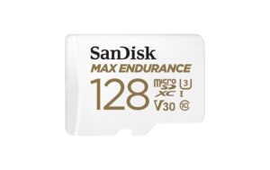 SanDisk microSDXC Card Max Endurance 128GB U3, V30, bis zu 60'000h Full HD/4K