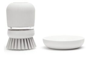 Brabantia Spülbürste mit Seifenspender ligh grey, Kunststoff