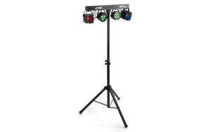 Max PartyBar 12 2x PAR-Strobe, 2x Derby IRC, Stand