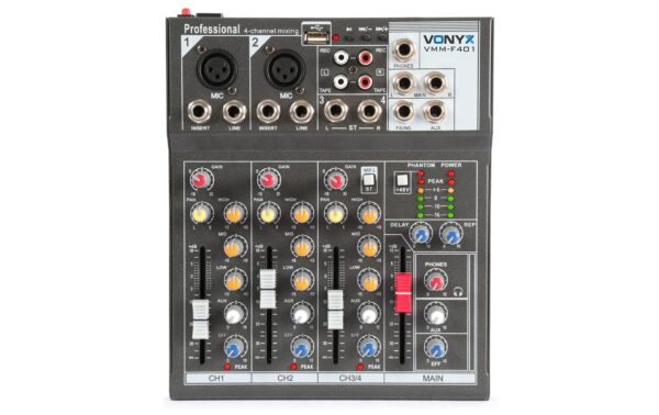 1058547 - Mediatech Vonyx VMM-F401 4-Kanal Mixer, MP3, Echo kaufen Schweiz | Mediatech.ch