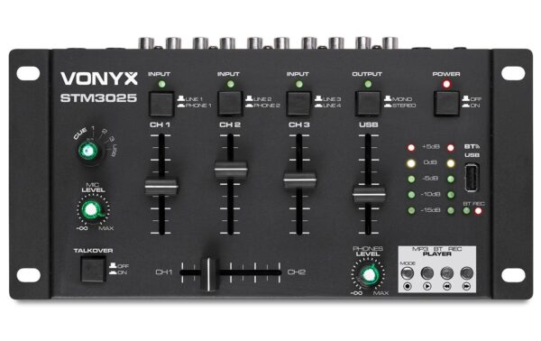 Vonyx STM3025B 4-Kanal Mixer, USB, MP3, BT kaufen Schweiz | Mediatech.ch