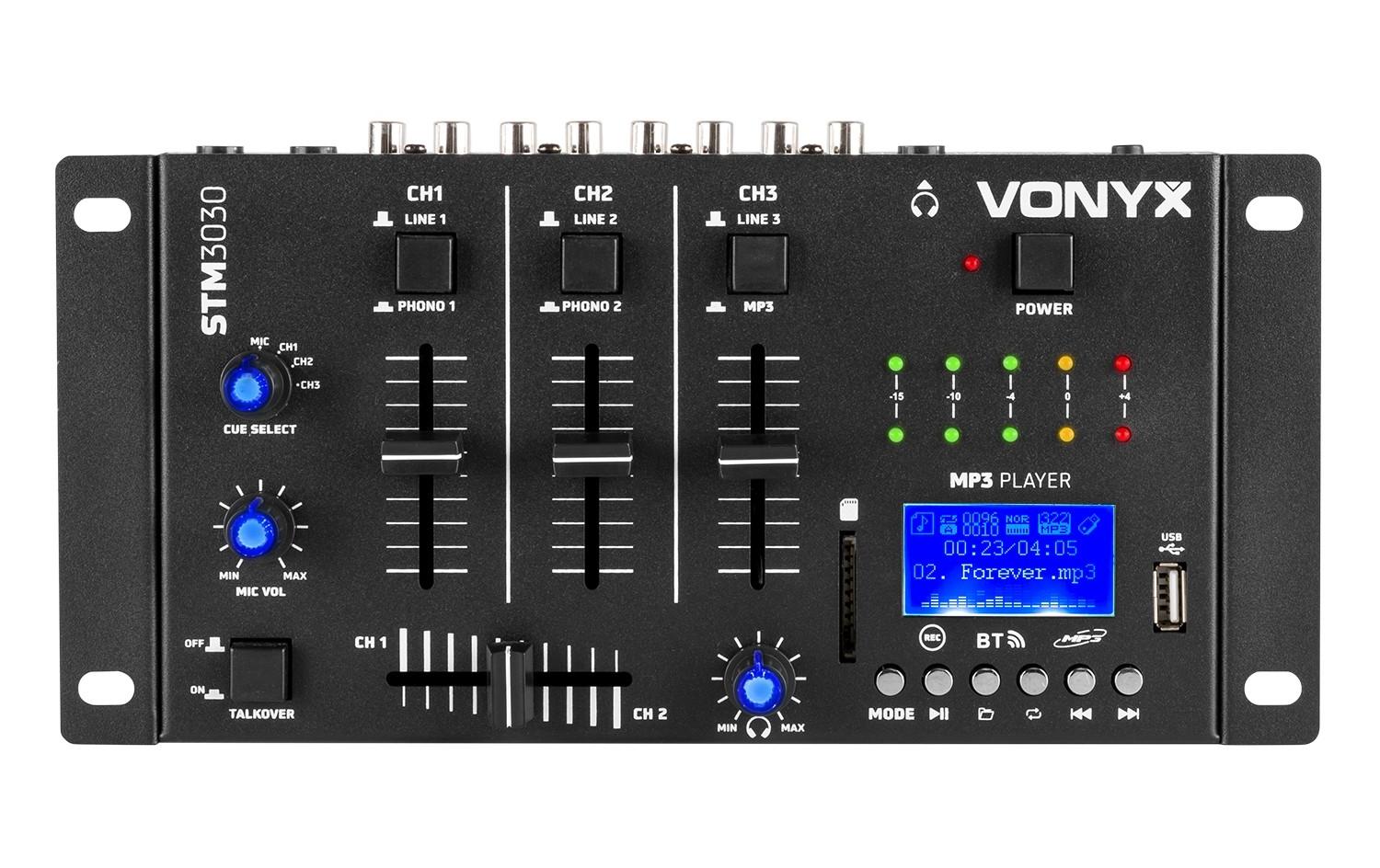 1058560_2 - Mediatech Vonyx STM3030 4-Kanal Mixer, BT, MP3, REC, LED