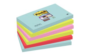 3M Post-it Super Sticky Miami 6 Blöcke à 90 Blatt , 127 mm x 76 mm