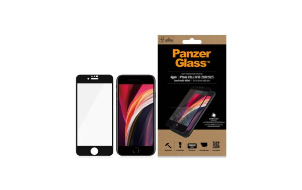 1059220_3 - Mediatech PanzerGlass Displayschutz CF black iPhone 6/7/8/SE 2020