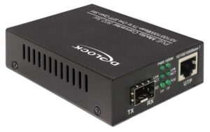 1059493 - Mediatech Delock Medienkonverter: SFP - RJ-45 PoE+ SFP mit Modulen aller Hersteller kompatibel kaufen Schweiz | Mediatech.ch