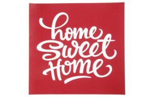 Creativ Company Schablone Siebdruck 20 x 22 cm, home sweet home