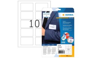 Herma Namens-Etiketten 4587 80x50 mm 100 Etiketten, A4, 10 Blatt, weiss