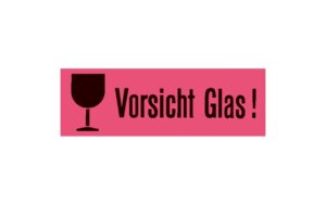Herma Hinweisetiketten: Vorsicht Glas 1000 Stück, Grösse 39 x 118 mm, 250 Blatt