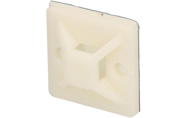 1061140 - Mediatech Max Hauri Kabelbinder-Befestigungssockel bis 3.6mm 19x19mm Nature, 10 Stück kaufen | Mediatech.ch