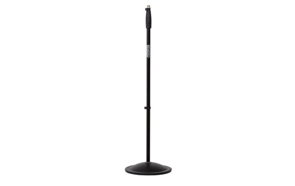 Bemero MS-8030BK Mikrofonstativ Rundsockel Bodenstativ, schwarz