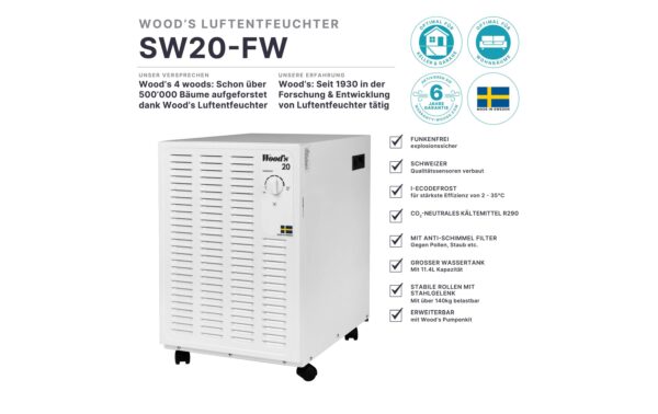 1064118_6 - Mediatech Wood's Luftentfeuchter SW-20FW 250 m3, 11.4 Liter