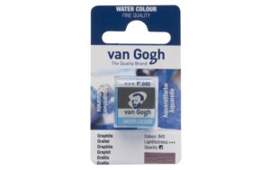 Van Gogh Aquarellfarbe Einzelfarbe Napf 840 10 ml, Farbe Graphite, Halbdeckend