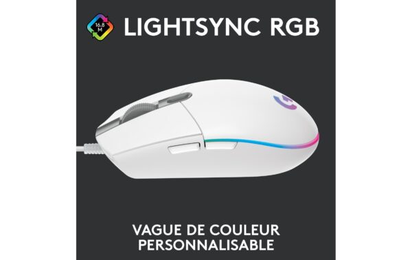 1065911_1 - Mediatech Logitech G203 Lightsync Gaming Mouse white USB