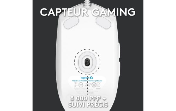 1065911_3 - Mediatech Logitech G203 Lightsync Gaming Mouse white USB