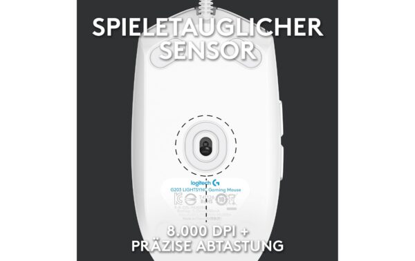 1065911_4 - Mediatech Logitech G203 Lightsync Gaming Mouse white USB