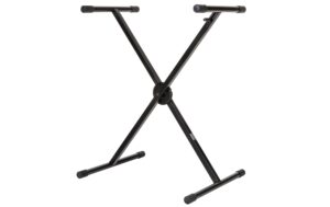 Bemero KS-8010BK Keyboardständer X-Stand, einfach verstrebt, Höhe: 680-980mm