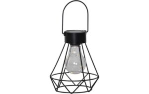 Star Trading Solar Decoration Eddy Schwarz, Lichtfarbe Warmweiss