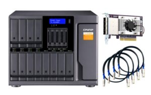 QNAP Desktop SATA 6Gbps JBOD Gehäuse 12-bay 2.5 + 3.5 SATA HDD, 4-bay 2.5 SSD