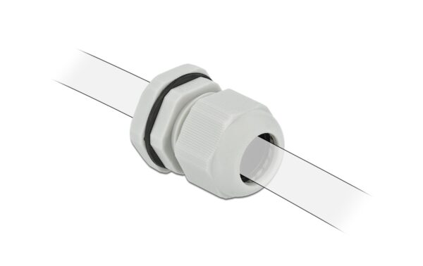 Delock Kabelverschraubung PG13 24mm IP 68, grau, 10 Stück