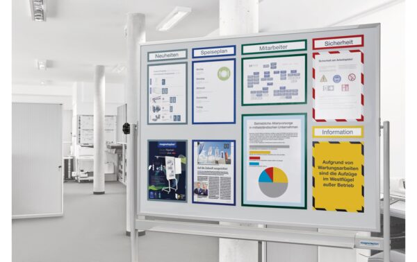 Magnetoplan Sichtfenster A4 rot 5 Stück