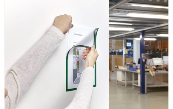 1072903_1 - Mediatech Magnetoplan Sichtfenster A4 grün 5 Stück
