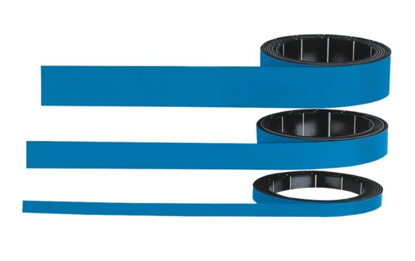 Magnetoplan Magnetband selbstklebend blau,15 mm x 1 m