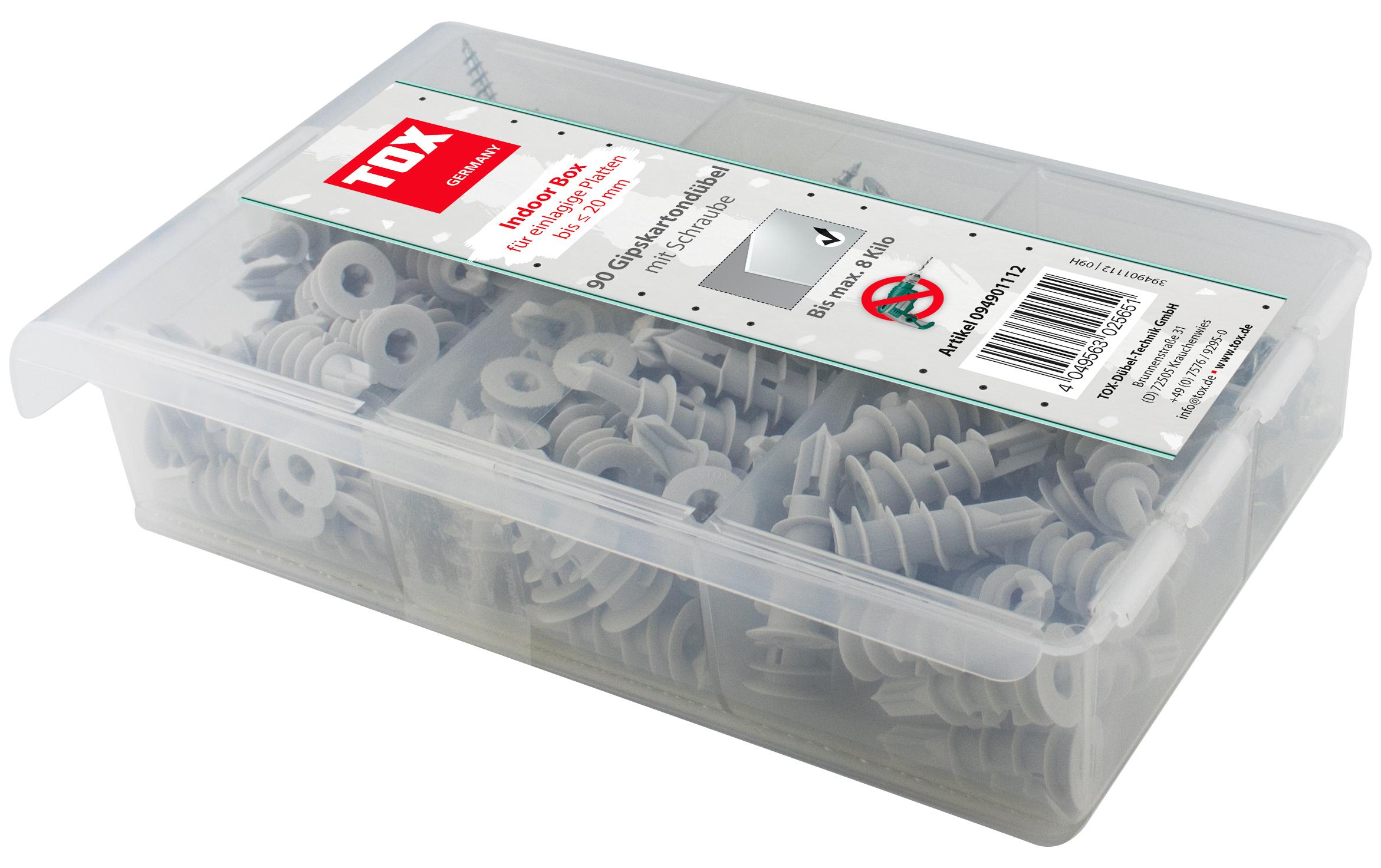 1073304 - Mediatech Tox-Dübel TOX Gipskartondübel - Indoor Box 180 tlg. kaufen | Mediatech.ch
