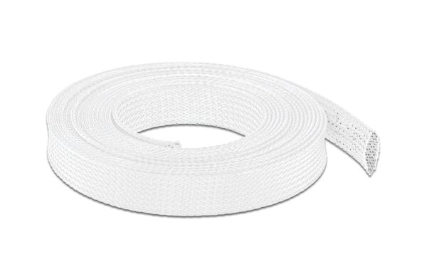 1077556 - Mediatech Delock Geflechtskabelschlauch, 5mx19mm selbstschliessend,schneidbar,hitzebeständig