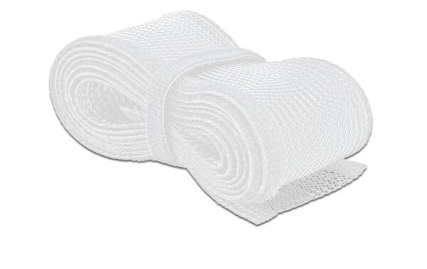 1077558 - Mediatech Delock Geflechtskabelschlauch, 2mx19mm selbstschliessend,schneidbar,hitzebeständig