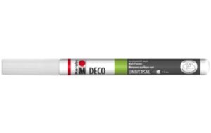 Marabu Acrylstifte Deco Painter 1 - 2 mm Spitze, Weiss