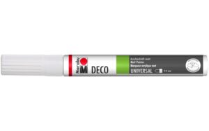 Marabu Acrylstifte Deco Painter 2 - 4 mm Spitze, Weiss