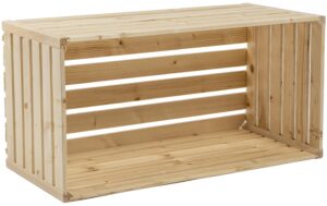 Holz Zollhaus A 1/1 CH-Holzharasse, Natur 35 x 70 x 32 cm, Fichte/Tanne/Buche