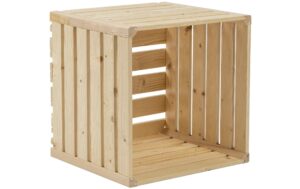Holz Zollhaus A 1/2 CH-Holzharasse, Natur 35 x 35 x 32 cm, Fichte/Tanne/Buche