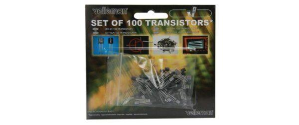 Velleman K/TRANS1  Transistoren-Set Menge: 100 Stück, div. Werte BCx und BDx