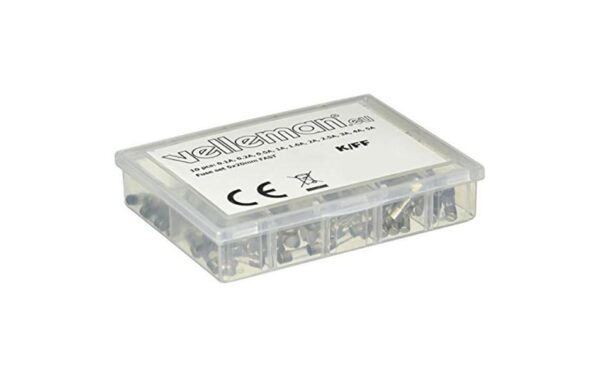 108365 - Mediatech Velleman K/FF Feinsicherungs Set 5x20mm Menge: 100 Stück, 0.1A bis 5A, flink kaufen Schweiz | Mediatech.ch