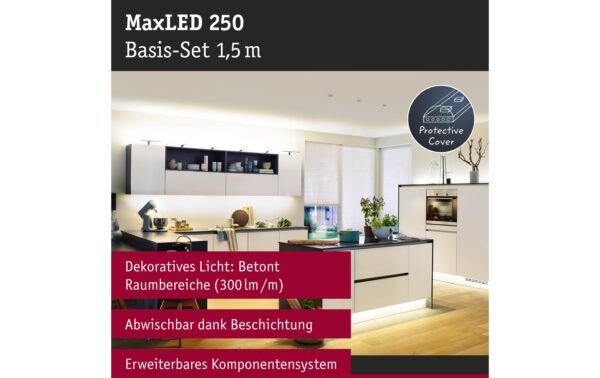 Paulmann MaxLED 250 Basisset 1,5m IP44 LED 6W 450lm 2700K, Dimmbar