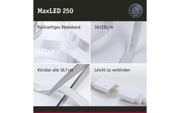 Paulmann MaxLED 250 Basisset 1,5m IP44 LED 6W 450lm 2700K, Dimmbar