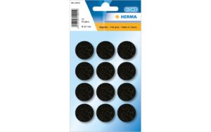 Herma Filzgleiter schwarz 22 mm 12 Stück